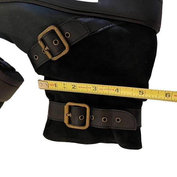 NWOT MUNRO "Dallas" Black Leather Boots, 7.5M - Picture 8 of 10